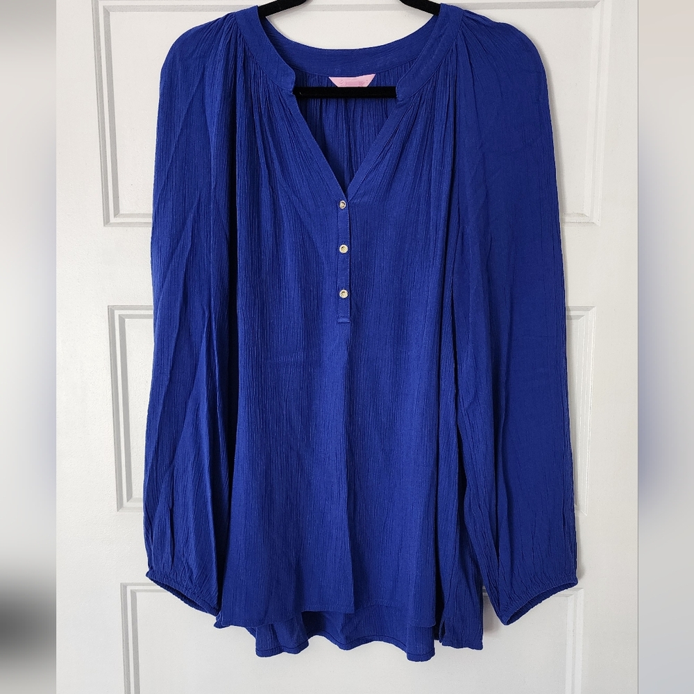 XL womens lilly pulitzer cotton blouse